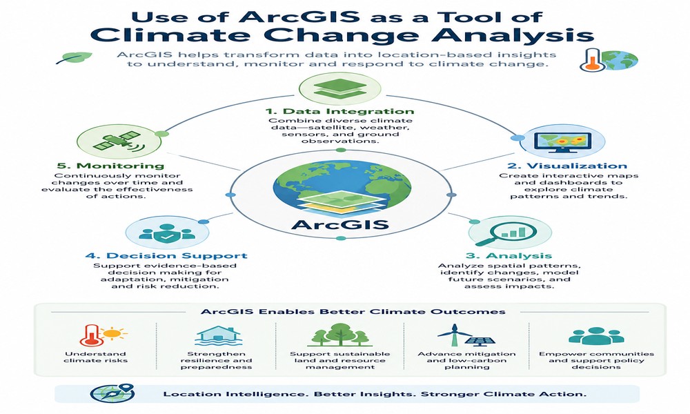 Use of ArcGIS as a Tool of Climate Change Analysis